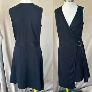 BLACK INDIGENOUS ORGANIC COTTON ACTIVEWEAR VEST WRAP MEDIUM